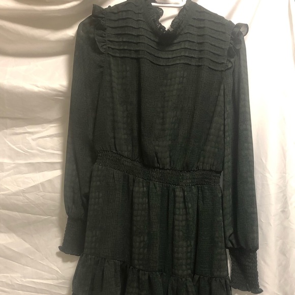 Dynamite Snakeprint Shirred Waist Dress - Picture 3 of 3